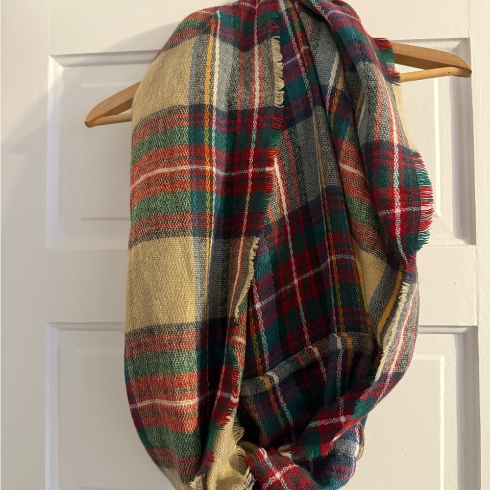Plaid Infinity Scarf